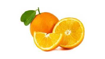 orange isolated on a white background photo