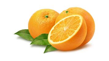 orange isolated on a white background photo