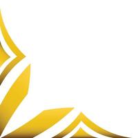 golden geometry frame corner ornament vector