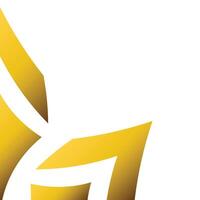 golden geometry frame corner ornament vector