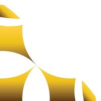 golden geometry frame corner ornament vector