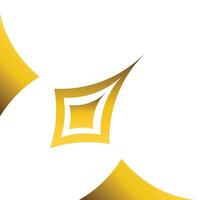 golden geometry frame corner ornament vector