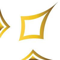 golden geometry frame corner ornament vector