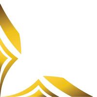golden geometry frame corner ornament vector