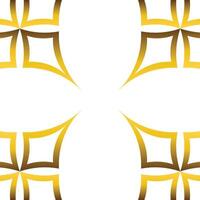 golden geometry frame design vector