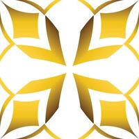 golden geometry frame design vector