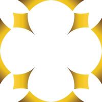 golden geometry frame design vector