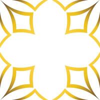 golden geometry frame design vector