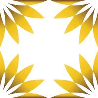 Luxury golden geometry frame design vector