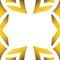 Luxury golden geometry frame design vector