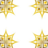 Luxury golden geometry frame design vector