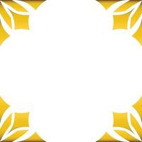 Luxury golden geometry frame design vector