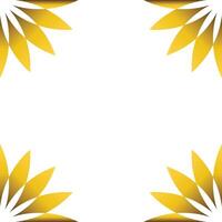 Luxury golden geometry frame design vector