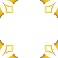 Luxury golden geometry frame design vector
