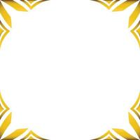 Luxury golden geometric frame design vector
