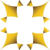 Luxury golden geometric frame design vector
