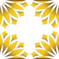 Luxury golden geometric frame design vector