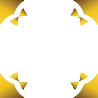Luxury golden geometric frame design vector