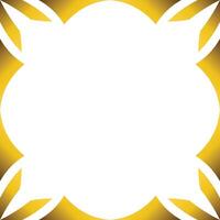 Luxury golden geometric frame design vector