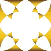 Luxury golden geometric frame design vector