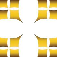 Luxury golden geometric frame design vector