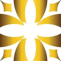 Luxury golden geometric frame design vector