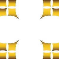 Luxury golden geometric frame design vector