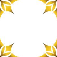 Luxury golden geometric frame design vector