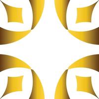 Luxury golden geometric frame design vector