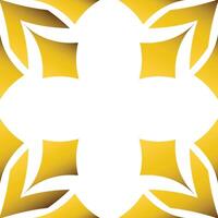 golden geometry frame design vector