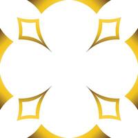 Luxury golden geometric frame design vector