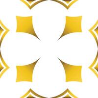 golden geometry frame design vector
