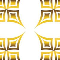 golden geometry frame design vector