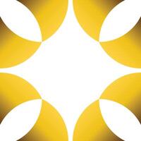 golden geometry frame design vector