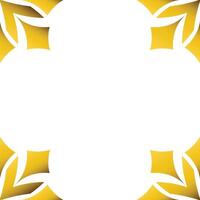 golden geometry frame design vector