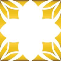 golden geometry frame design vector