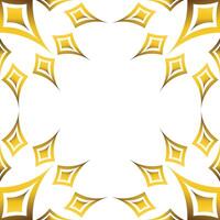 Luxury golden geometry frame design vector