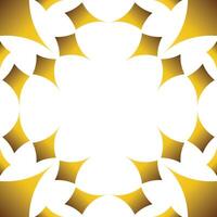 Luxury golden geometry frame design vector