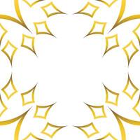 Luxury golden geometry frame design vector
