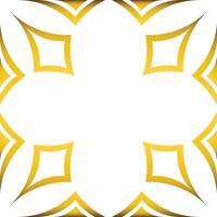 Luxury golden geometric frame design vector