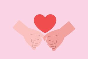 All about love concept. Colored flat illustration isolated. vector
