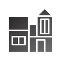house icon gradient solid black vector