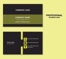 Professional business card design stunning for personal and official functions. vector