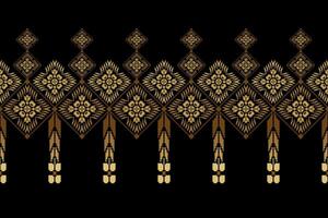 Geometric floral pattern illustration.flower ethnic pixel pattern,Aztec style,abstract background.design for texture,fabric,clothing,decoration,print,sarong. vector