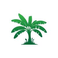Banana Tree Silhouette Icon. Illustration of Banana Tree. Banana tree with fruit symbol. Banana tree sign. vector