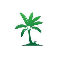 Banana Tree Silhouette Icon. Illustration of Banana Tree. Banana tree with fruit symbol. Banana tree sign. vector