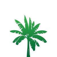 Banana Tree Silhouette Icon. Illustration of Banana Tree. Banana tree with fruit symbol. Banana tree sign. vector