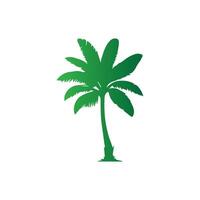 Banana Tree Silhouette Icon. Illustration of Banana Tree. Banana tree with fruit symbol. Banana tree sign. vector