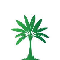 Banana Tree Silhouette Icon. Illustration of Banana Tree. Banana tree with fruit symbol. Banana tree sign. vector