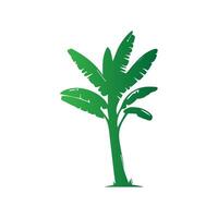Banana Tree Silhouette Icon. Illustration of Banana Tree. Banana tree with fruit symbol. Banana tree sign. vector